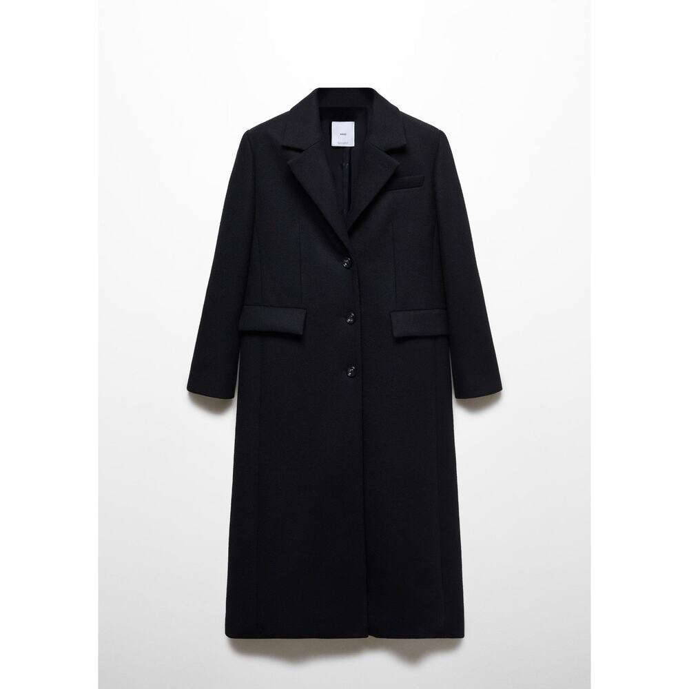 Mango Structured Wool Coat - Xs - image 1